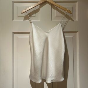 Club Monaco Ivory Satin Camisole